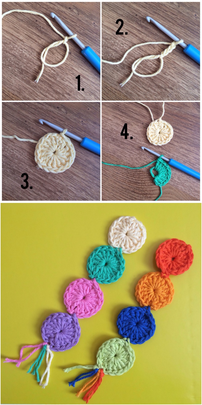 Crochet Circle Bookmark Free Pattern and Tutorial
