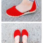 Crochet Espadrilles with Flip Flop Soles Free Pattern