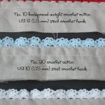 Crochet Eyelet Lace Edging with Pattern