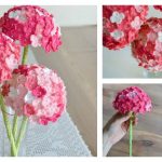 Crochet Hydrangea Flower with Free Pattern