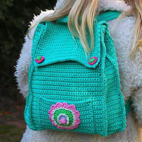 Crochet Kid's Backpack with Free Pattern