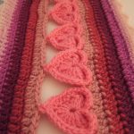 Crochet Line of Hearts Crochet Edging with Free Pattern