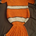 Crochet Nemo Cocoon style blanket free pattern