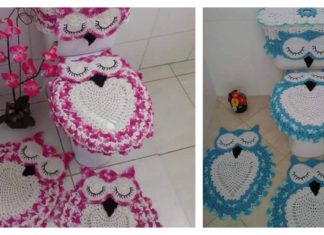 Crochet Owl Bathroom Set with Free Pattern