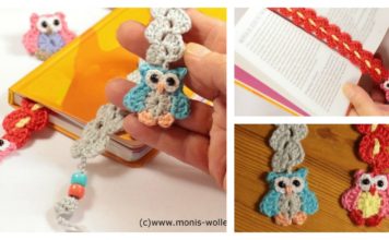 Crochet Owl Bookmark with Pattern