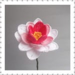 Crochet Pretty Water Lily with Free Pattern