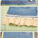 DIY Apron and Basket From Old Denim Jeans