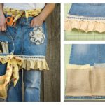 DIY Denim Apron and Basket From Old Jeans