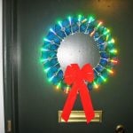 DIY Christmas Wreath with Old CDs