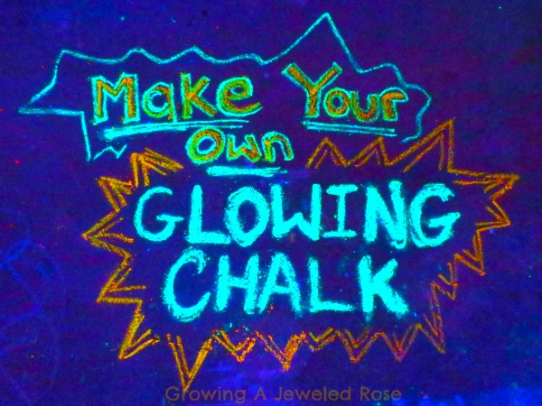 DIY Glow in the Dark Sidewalk Chalk