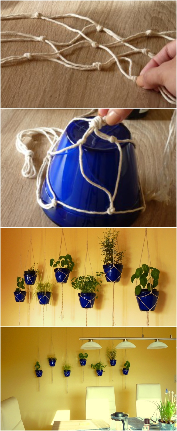 18 Indoor Herb Garden Ideas---DIY Indoor Hanging Herb Garden