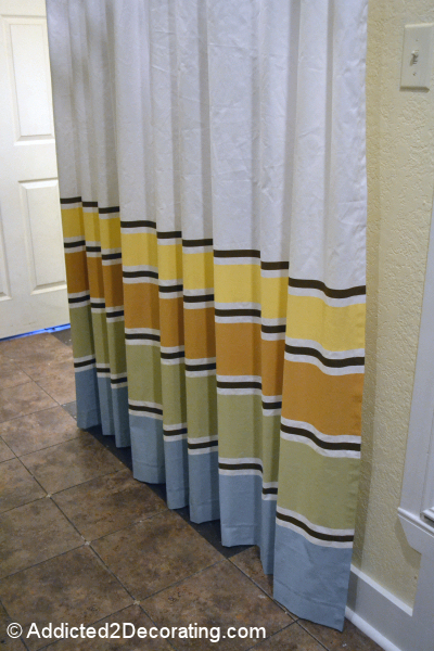 DIY Painted Striped Curtains