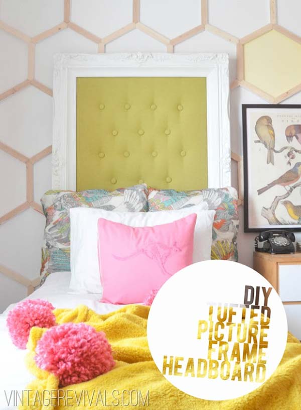 DIY Picture Frame Headboard