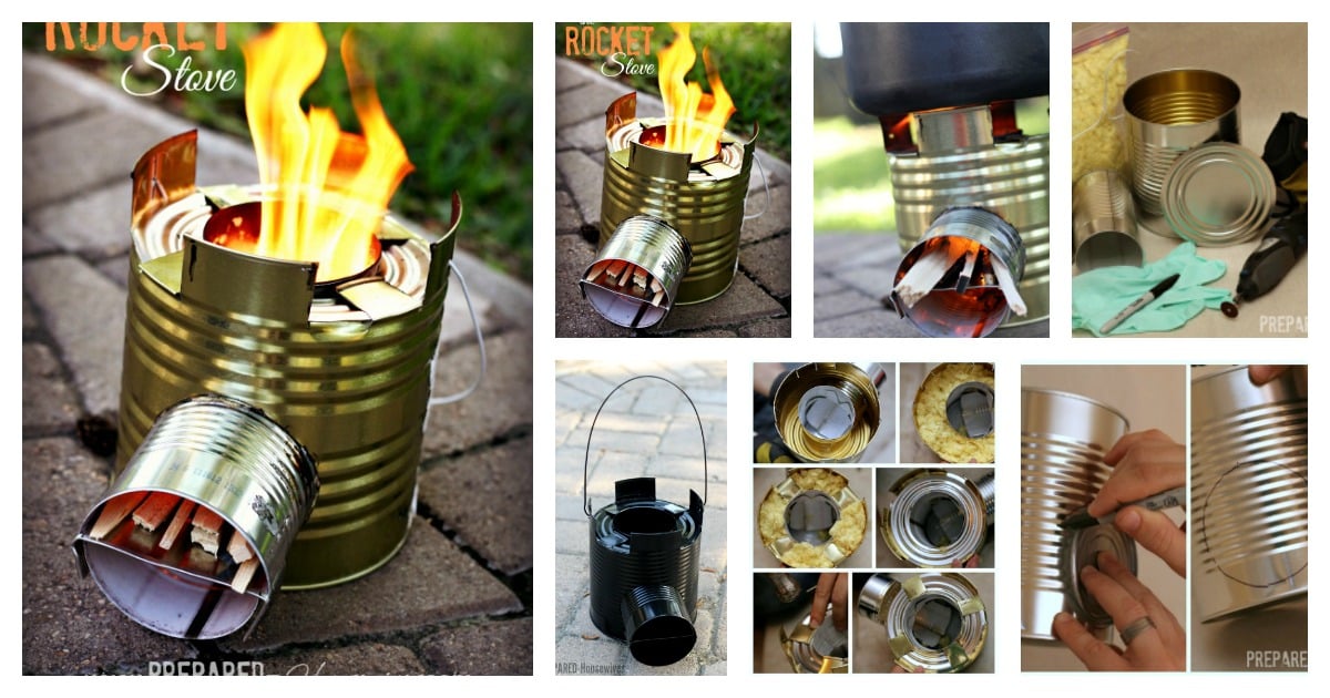 A DIY Rocket Stove from Cans