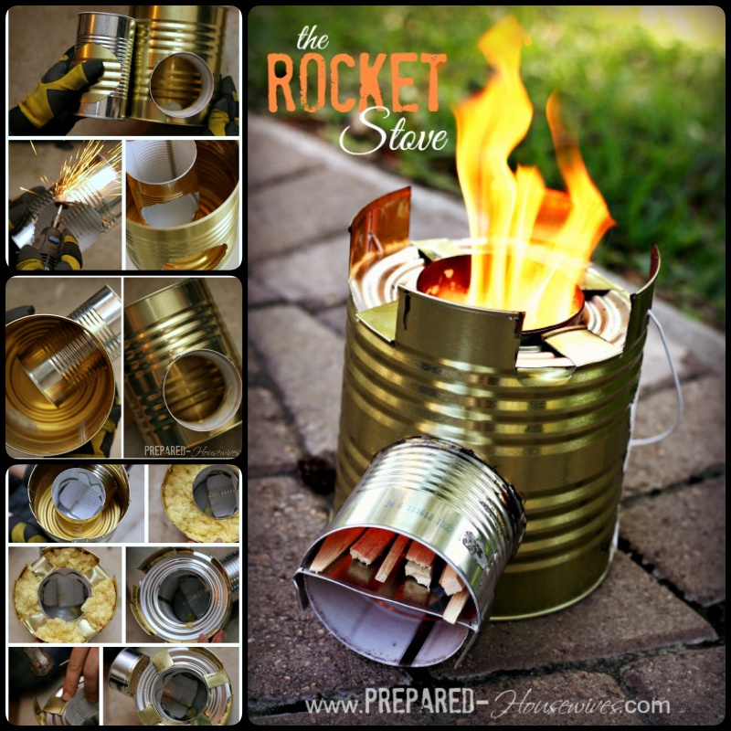 A DIY Rocket Stove from Cans