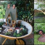 DIY Wheelbarrow Fairy Garden