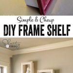 DIY frame shelves