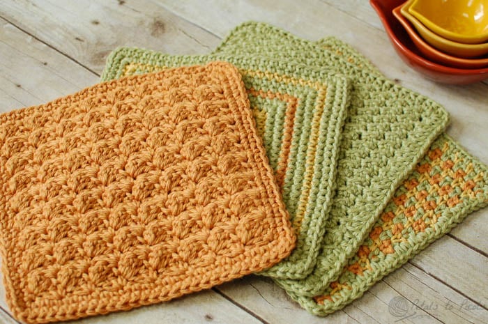 Easy Crochet Dish Cloth with Free Pattern