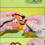 Free Crochet Nemo fish Applique Pattern