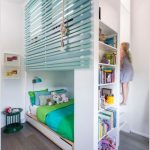 Go Vertical with a Built In Bed with Storage Shelves, Topped with a Loft Play Area or a Reading Nook