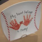 Handprint Baseball Plate