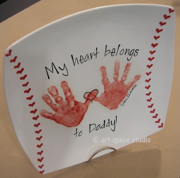 Handprint Baseball Plate