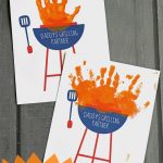 Handprint Daddy’s Grilling Partner Card