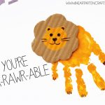 Handprint Lion “Rawr The Best Dad” Card