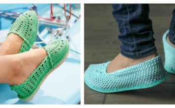 How to Crochet Slippers with Flip Flop Soles