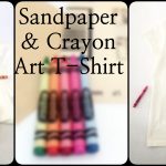 How to Make an Iron on Sandpaper Art T-Shirt