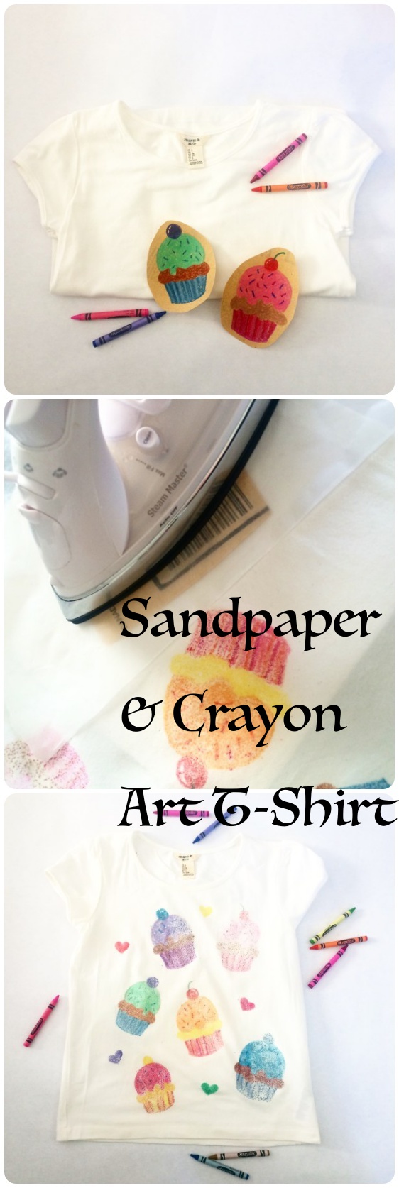 How to Make an Iron on Sandpaper Art T-Shirt