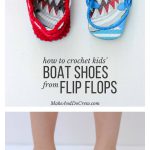 Crochet toddler “boat shoe” slippers with flip flop soles - free pattern! »  Make & Do Crew