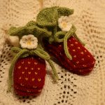 Knit Baby Strawberry Booties with Free Pattern