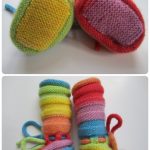 Knitted Adorable Little Booties  with Free Pattern