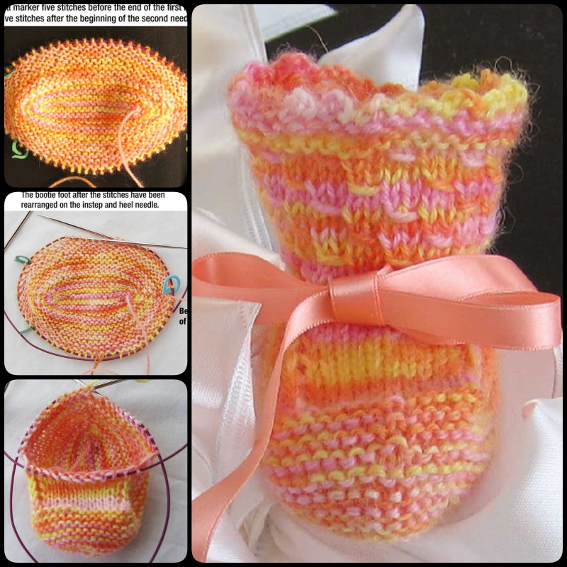 Knitted Baby Booties with Free Pattern