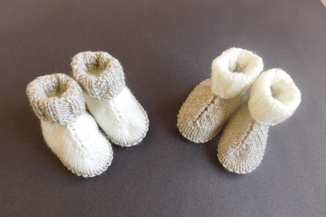 Knitted Baby Hug Boots with Free Pattern