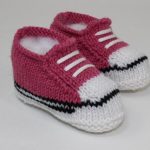 Knitted Easy Baby Basketball Booties & Sneakers with Pattern