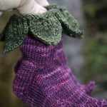 Knitted Elvish Baby Booties with Pattern