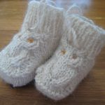 Knitted Hooties Owl Booties with Free Pattern