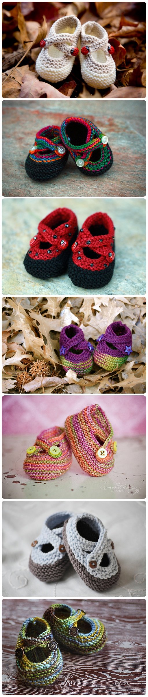 Knitted Saartje's Bootees with Free Pattern
