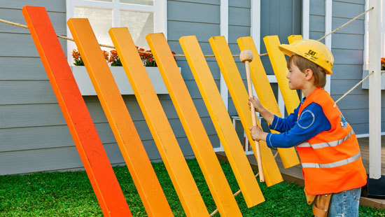 Make A Giant Decorative Xylophone