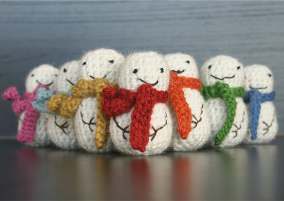 Mini Crochet Snowman with Free Pattern