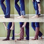 Neatly tuck your non-skinny jeans in boots