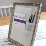 Office Desk Organizer From A Picture Frame