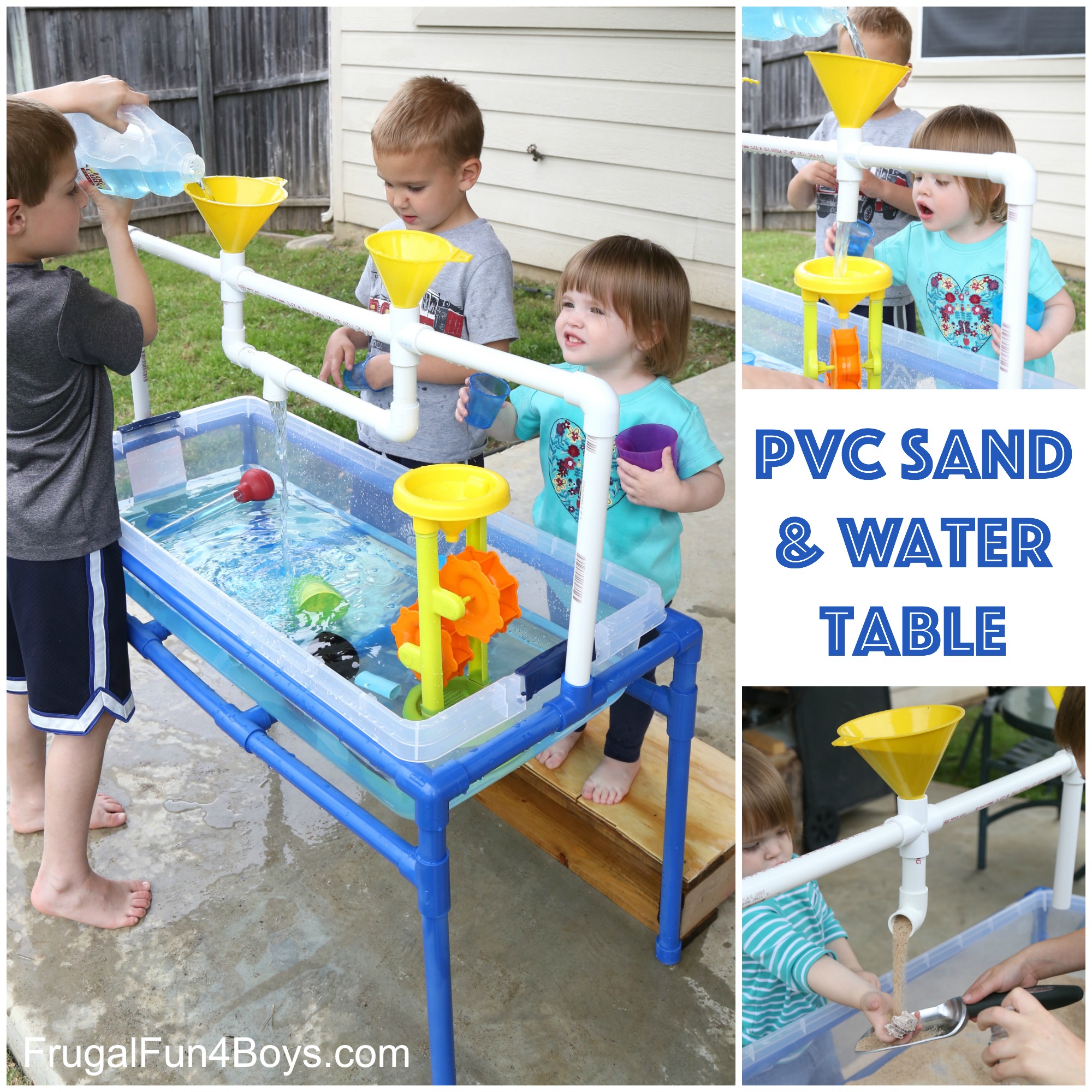 DIY PVC Pipe Sand and Water Table