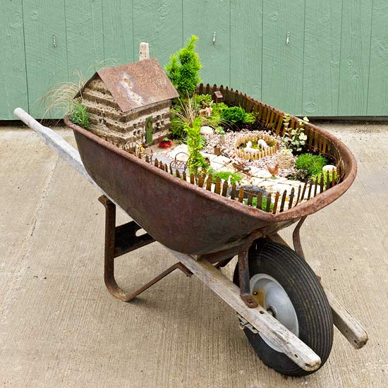 Repurposed wheelbarrow deals