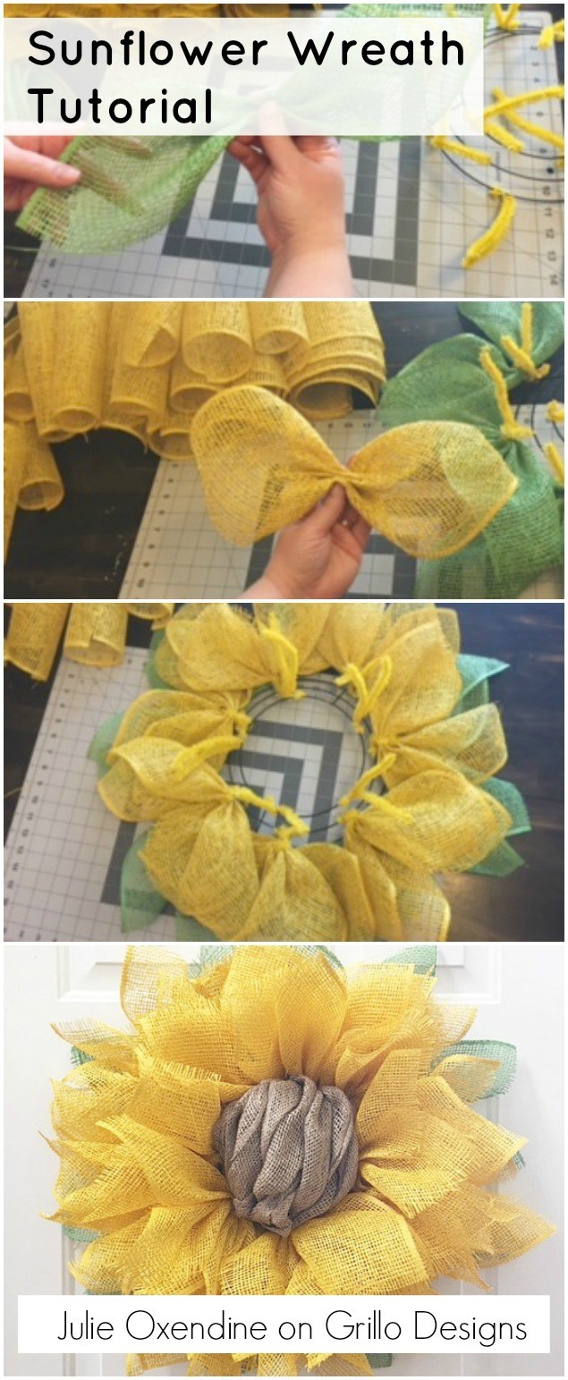 DIY Sunflower Wreath Craft