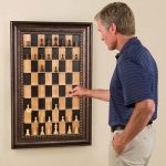 Unique Vertical Chess Set From Old Frame