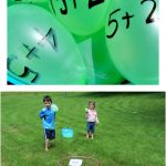 Water Balloon Math Game Outside