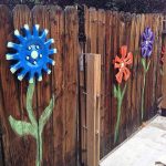 Wheel Cover Fence Flowers